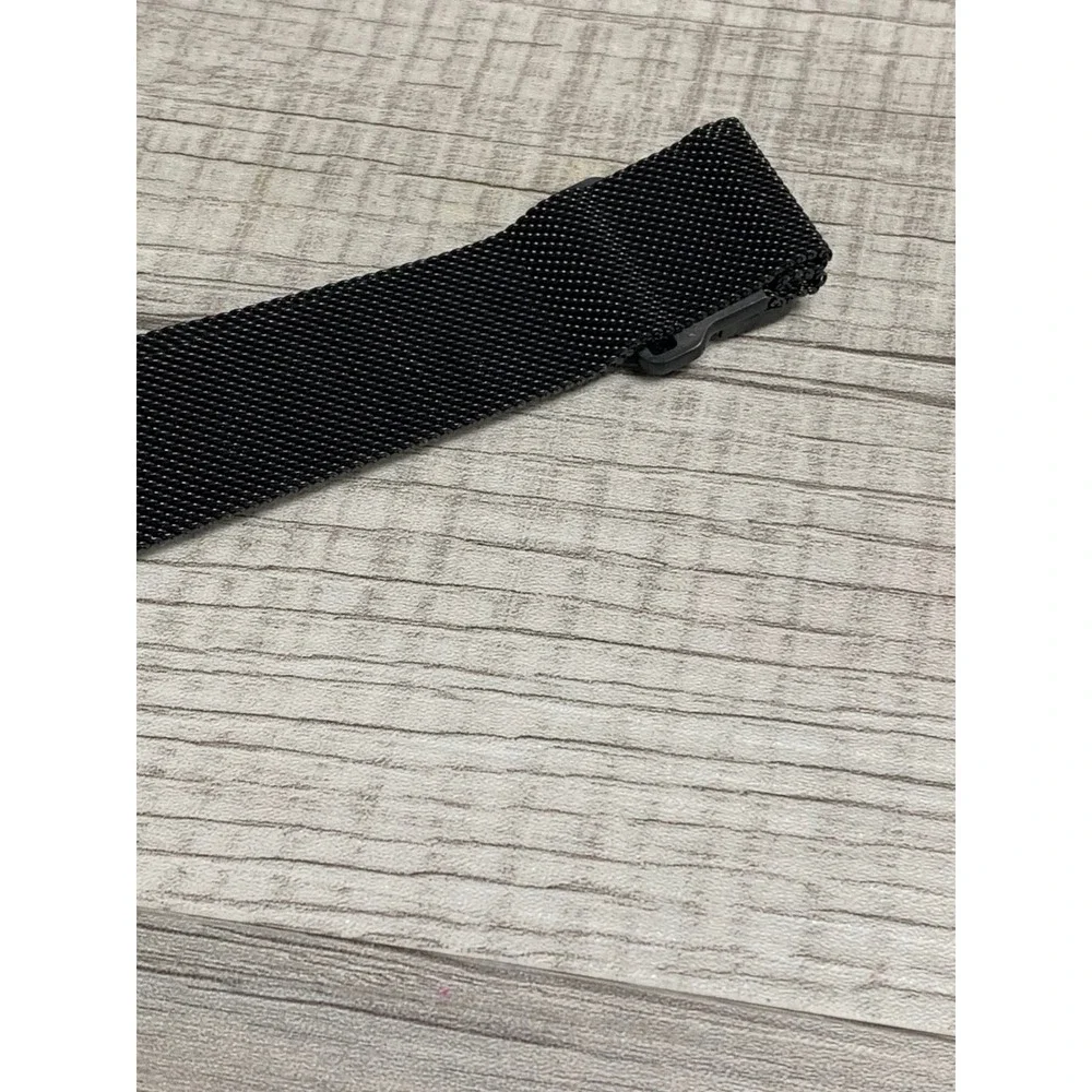 Black Milanese Loop Mesh Magnetic Watch Band Strap for Smart Watch 38/40/41mm